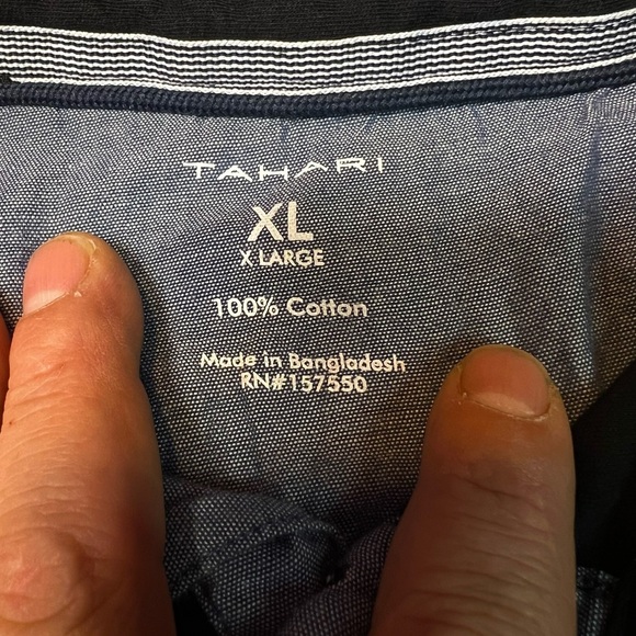 Tahari Men’s Soft Knit Cotton Interlock Polo Shirt Black, Size Large. - Picture 8 of 8